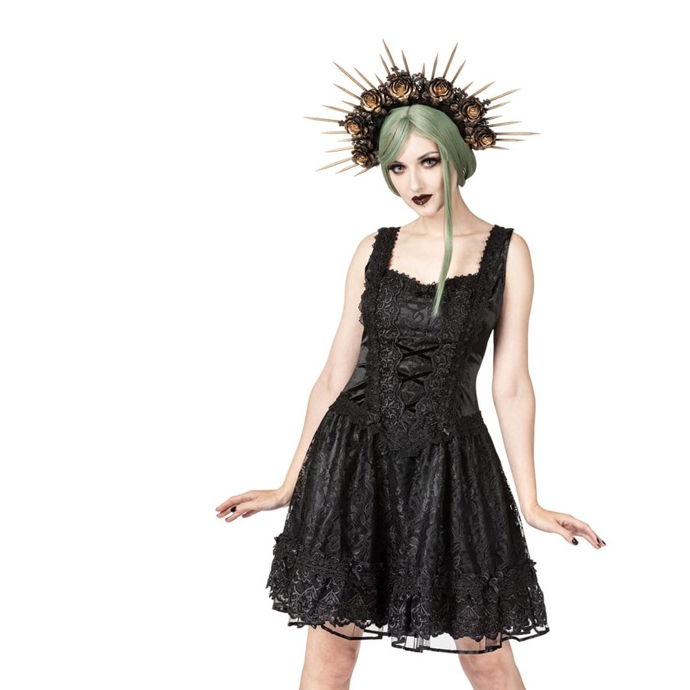 Sinister - 1324 Mini jurk - Zwart